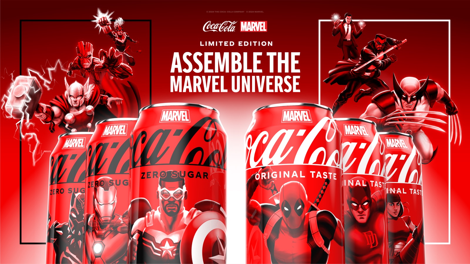 Coca-Cola x Marvel The Heroes global key visual